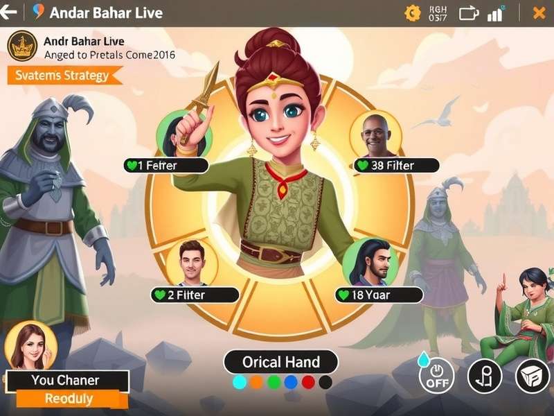 Andar Bahar Live gameplay interface
